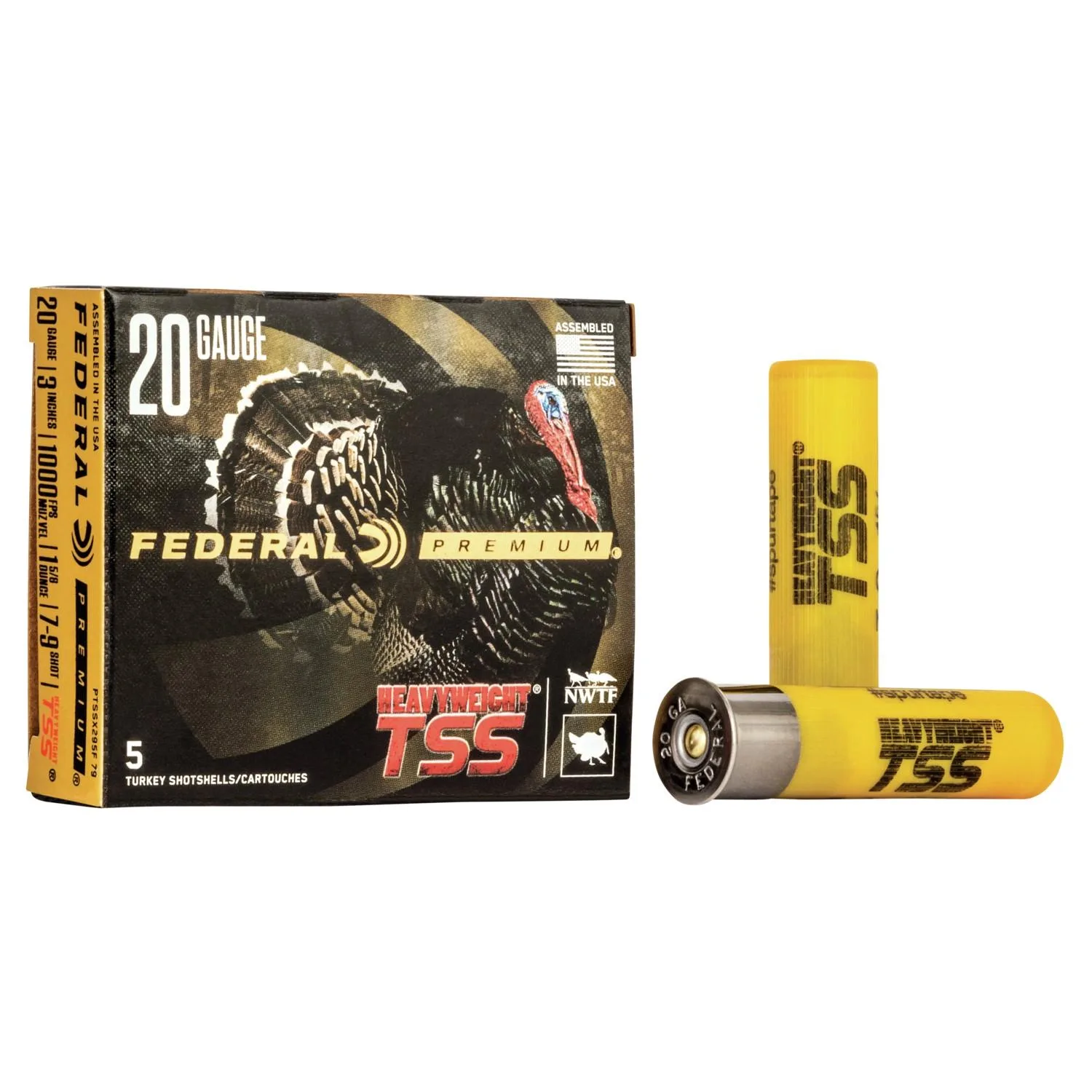 Federal Heavyweight TSS Shotshells 20ga 3" 1-5/8 oz #79 1000 fps 5rds