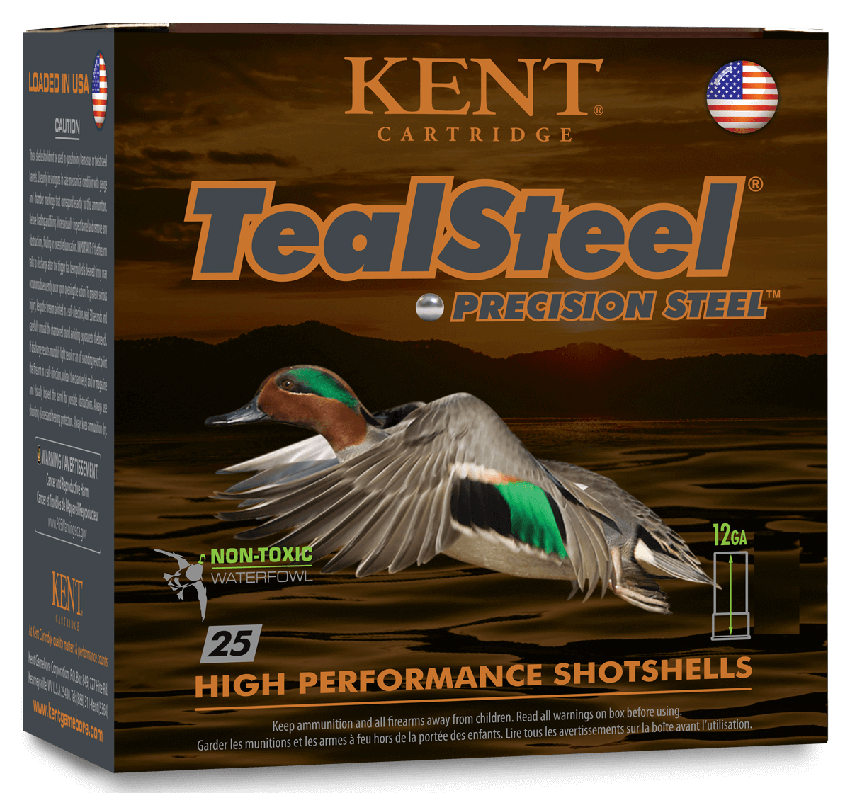 KENT TEALSTEEL 12GA 2.75 1-1/4OZ #6 25/10