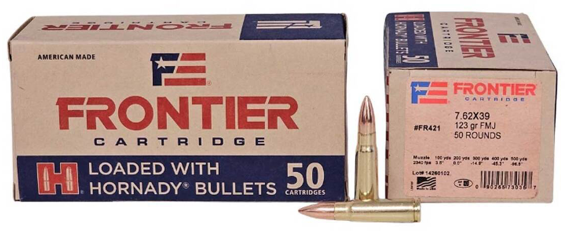 HORN FRONTIER 7.62X39 123GR FMJ 50/10